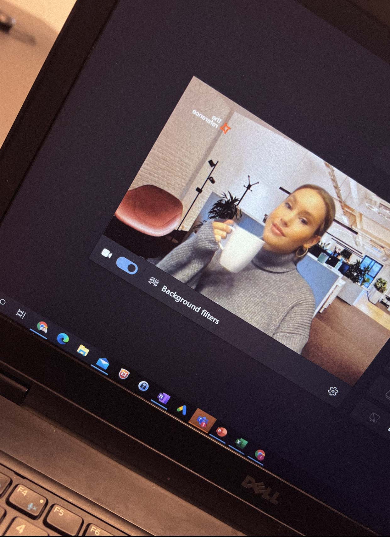 Annelies Hellem calling in via Teams