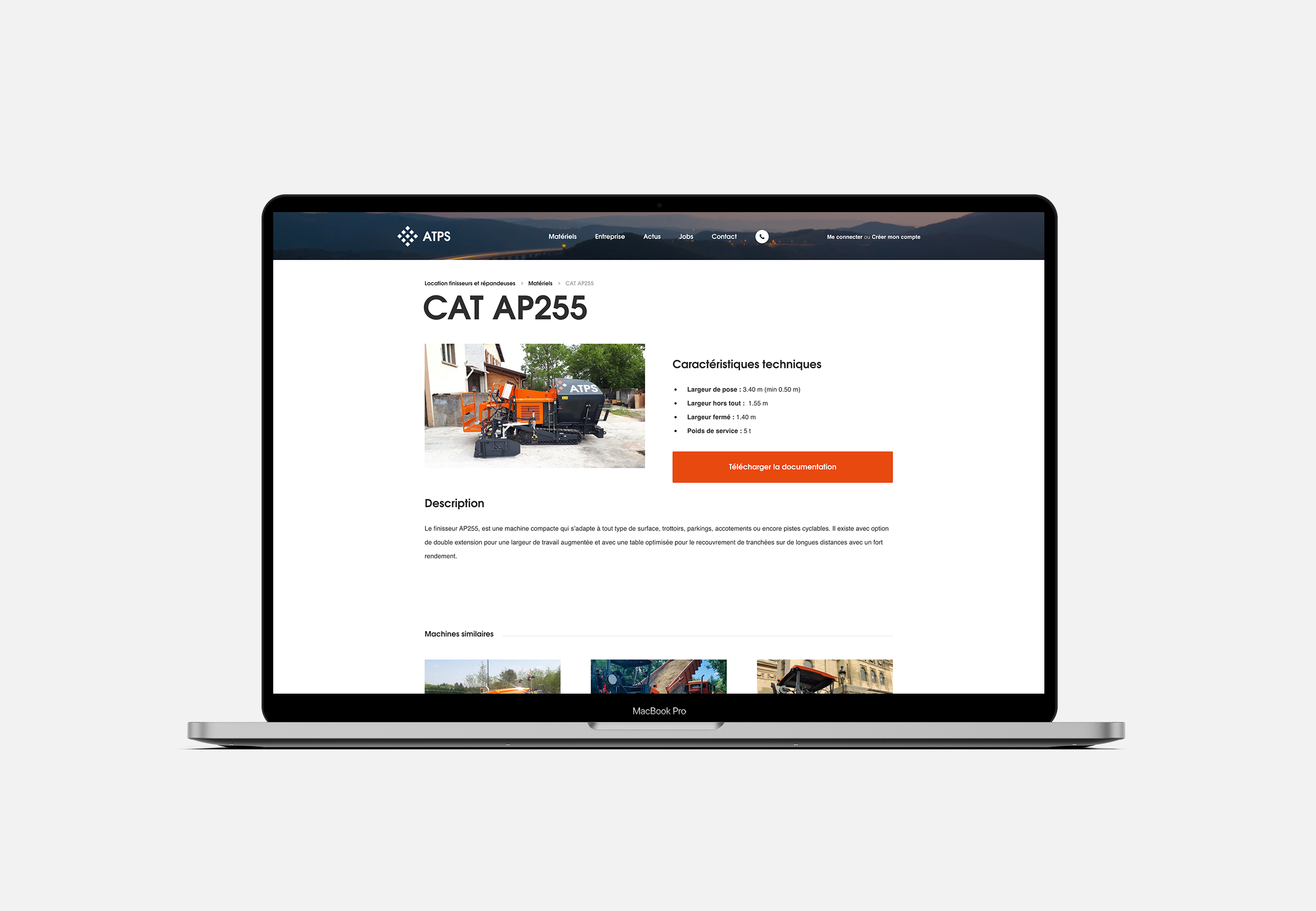Screenshot ARPS website